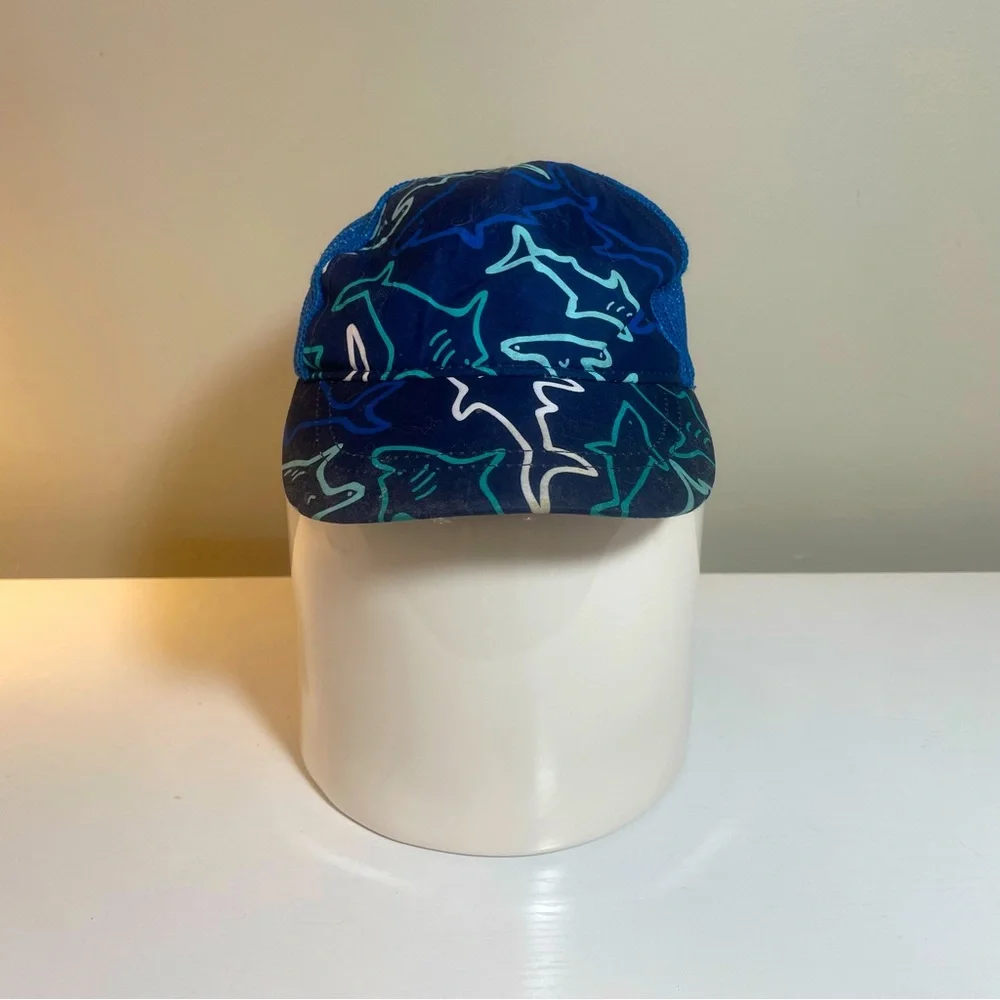 2/$10 Sale!Cat & Jack Blue Sharks Baby Baseball Cap Size 6-12 Months - Picture 1 of 4